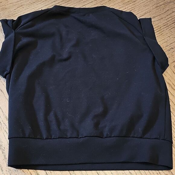 Black ABS top size XS zipper detail - Picture 5 of 6